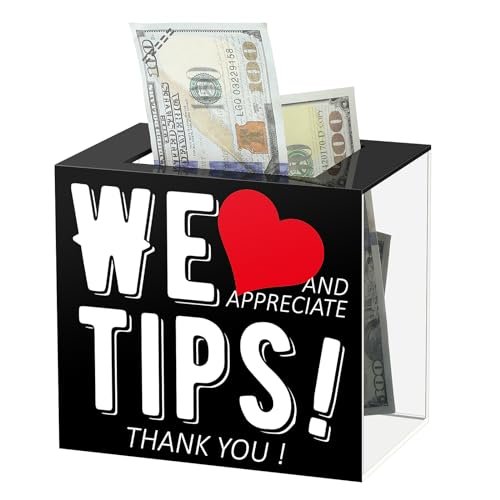 Cheers to Generosity: Transforming Tips with the Adorable Tip Jar Acrylic Box!