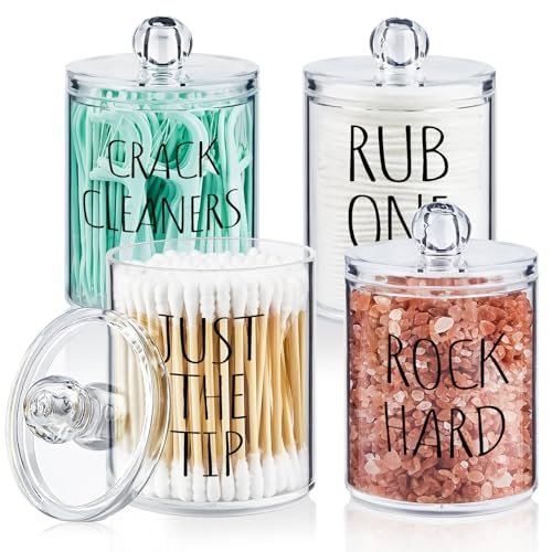 Organize in Style: Unveiling the Charm of the 4 Pack Qtip Holder Dispenser and Its Versatile Uses!