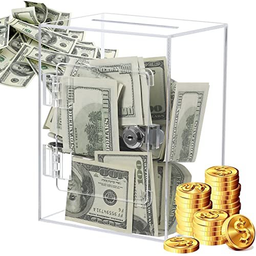 Unlocking Savings: The All-Age Appeal of the Clear Acrylic Piggy Bank!